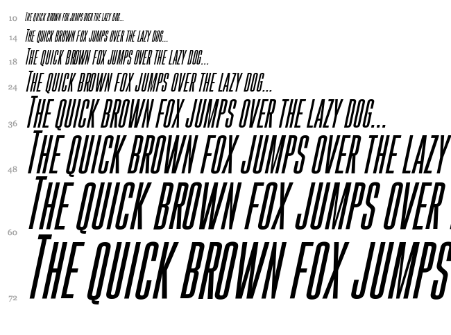 Gobold font waterfall